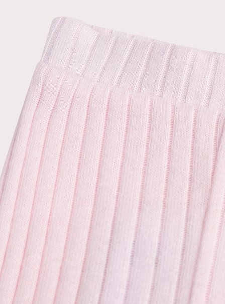 Βρεφικό Κολάν για Κορίτσια Ribbed Soft Pink