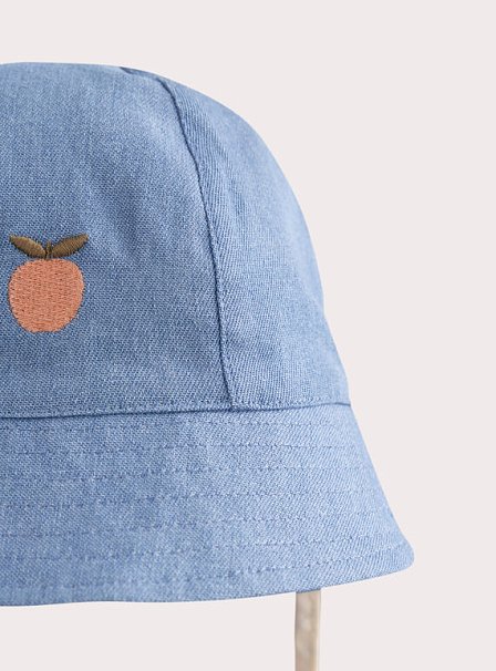 Βρεφικό Καπέλο για Κορίτσια Denim Peach - 2 σε 1