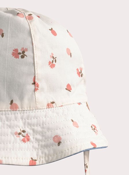 Βρεφικό Καπέλο για Κορίτσια Denim Peach - 2 σε 1