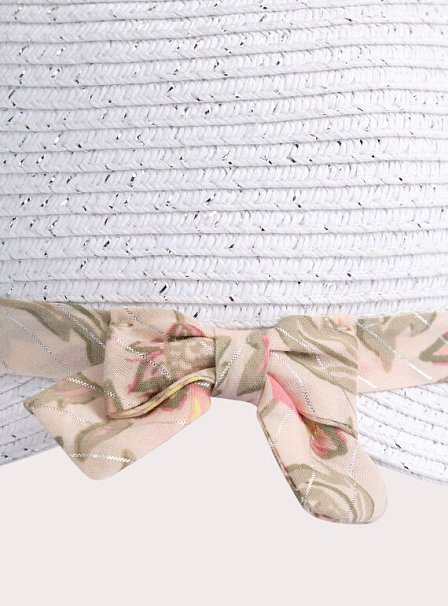 Βρεφικό Καπέλο για Κορίτσια White Straw