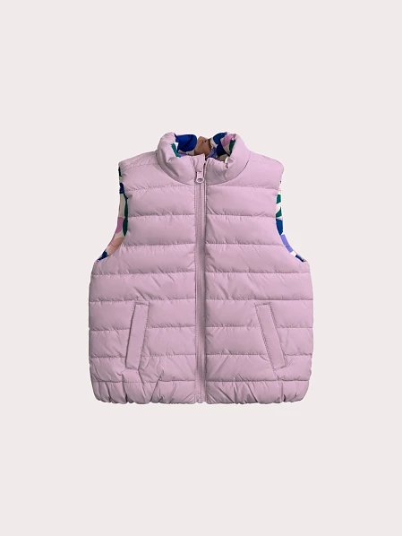 Παιδικό Αμάνικο Μπουφάν για Κορίτσια Lilac Floral - 2 σε 1