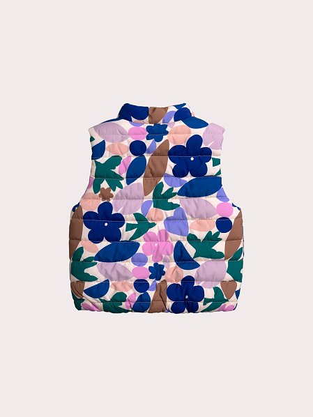 Παιδικό Αμάνικο Μπουφάν για Κορίτσια Lilac Floral - 2 σε 1