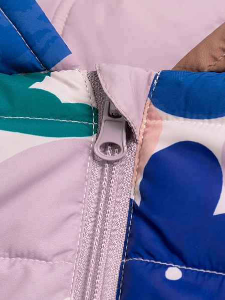 Παιδικό Μπουφάν για Κορίτσια Lilac Floral - 2 σε 1