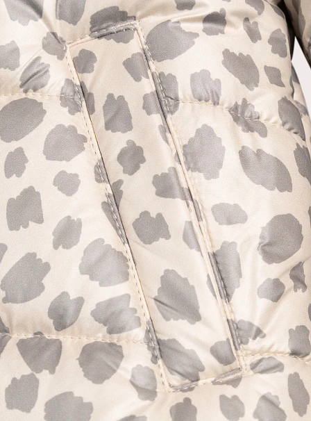 Παιδικό Μπουφάν για Κορίτσια Fluffy Print - 2 σε 1