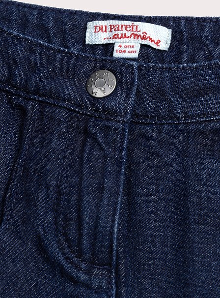 Παιδική Φούστα-Σορτς για Κορίτσια Dark Denim