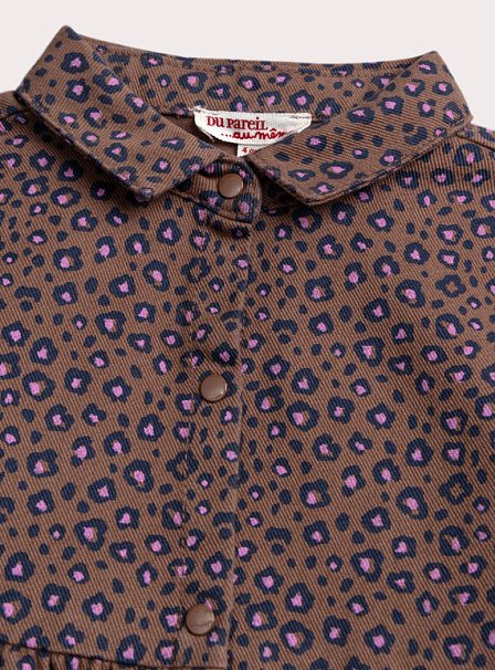 Παιδικό Φόρεμα για Κορίτσια Brown Leopard