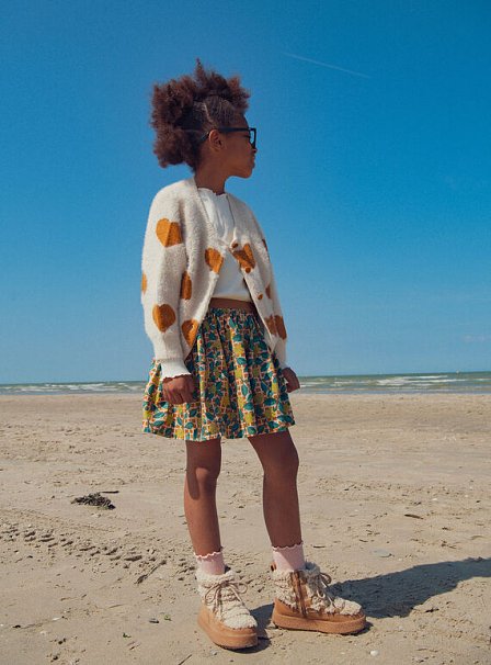 Παιδική Φούστα για Κορίτσια Brown Floral - 2 σε 1