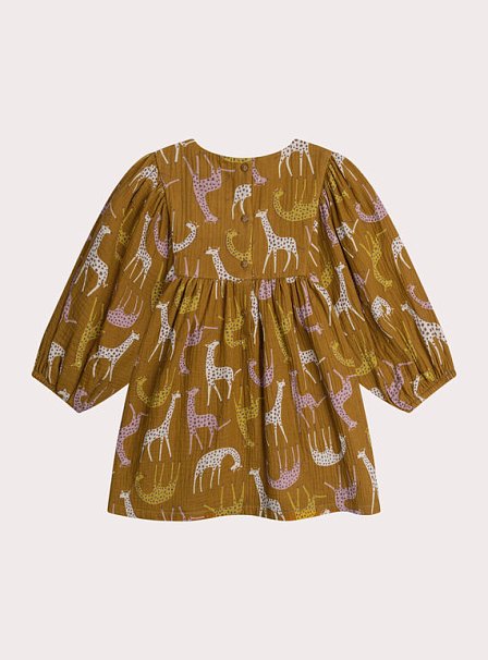 Παιδικό Φόρεμα για Κορίτσια Brown Giraffes