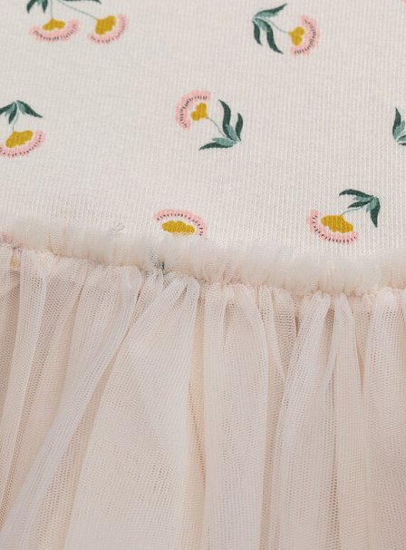 Παιδικό Φόρεμα για Κορίτσια Creme Blooming