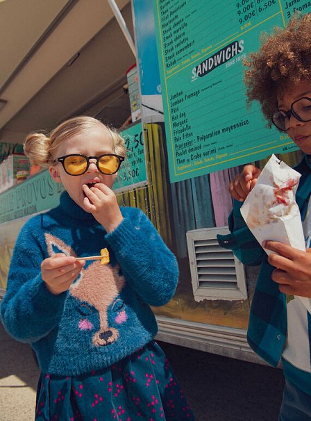 Παιδικό Πουλόβερ για Κορίτσια Navy Deer