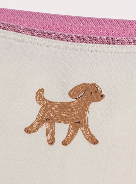 Σετ Παιδικά Εσώρουχα για Κορίτσια Pink Puppies 3 τμχ