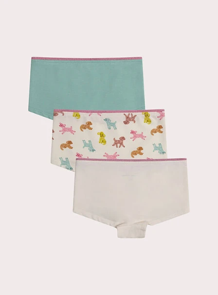 Σετ Παιδικά Εσώρουχα για Κορίτσια Pink Puppies 3 τμχ