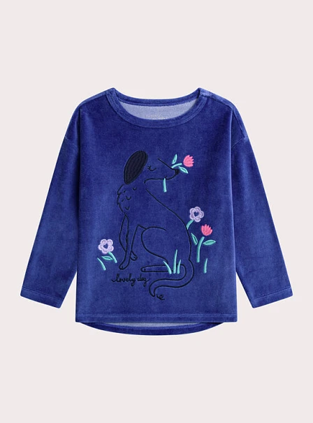 Σετ Παιδικές Πιτζάμες για Κορίτσια Blue Dog