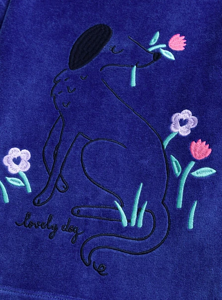 Σετ Παιδικές Πιτζάμες για Κορίτσια Blue Dog