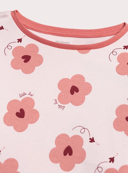 Σετ Παιδικές Πιτζάμες για Κορίτσια Flower Hearts