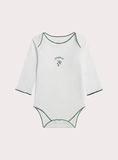 Σετ Βρεφικά Φορμάκια για Κορίτσια Green Amour 2 τμχ