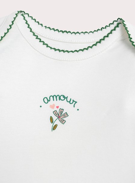 Σετ Βρεφικά Φορμάκια για Κορίτσια Green Amour 2 τμχ