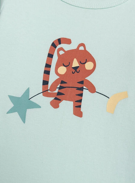 Σετ Βρεφικά Φορμάκια για Αγόρια Baby Animals 2 τμχ