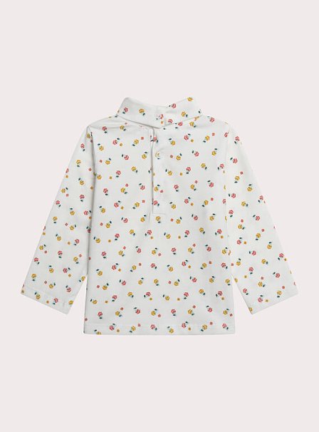 Βρεφική Μπλούζα για Κορίτσια High-Neck Floral