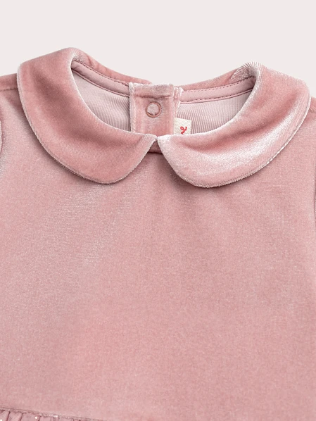 Βρεφικό Φόρεμα για Κορίτσια Pink Velour