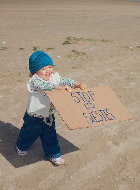 Βρεφικό Παντελόνι για Κορίτσια Dark Wide Leg