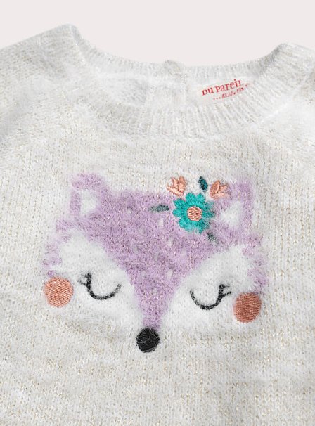 Βρεφικό Πουλόβερ για Κορίτσια Fluffy Fox