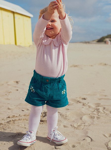 Βρεφικό Σορτς για Κορίτσια Turquoise Corduroy