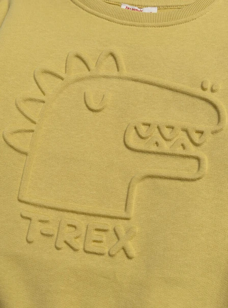 Παιδικό Φούτερ για Αγόρια Yellow T-Rex