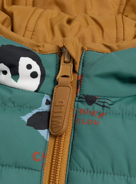 Παιδικό Μπουφάν για Αγόρια Green/Brown Friends - 2 σε 1
