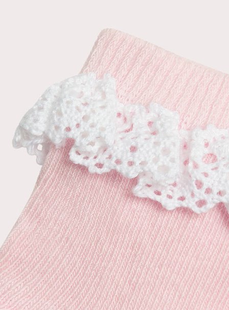 Βρεφικές Κάλτσες για Κορίτσια Pink Lace