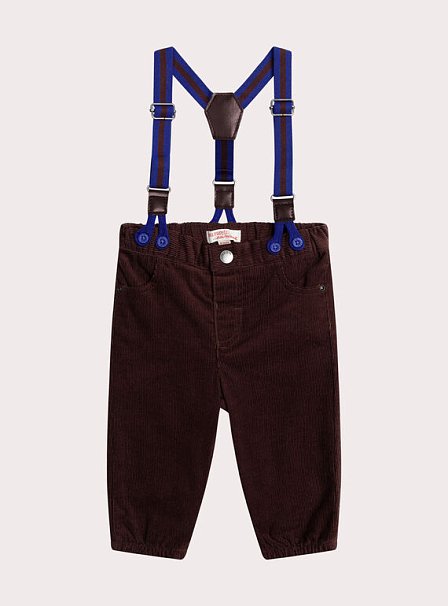 Βρεφικό Παντελόνι για Αγόρια Brown/Navy Corduroy