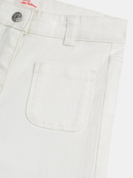 Παιδικό Παντελόνι για Κορίτσια White Flare