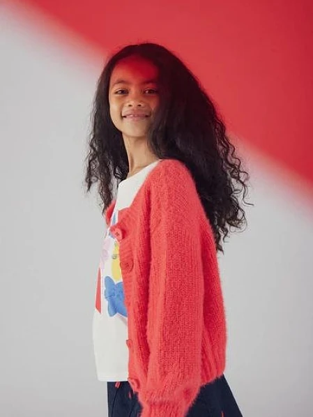 Παιδική Ζακέτα για Κορίτσια Knit Red