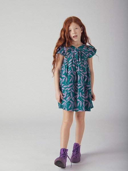 Παιδικό Φόρεμα για Κορίτσια Emerald Flowers