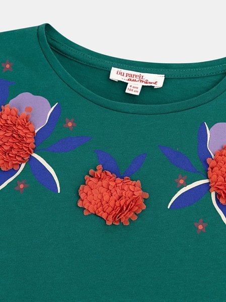 Παιδική Μπλούζα για Κορίτσια Emerald Pom Pom