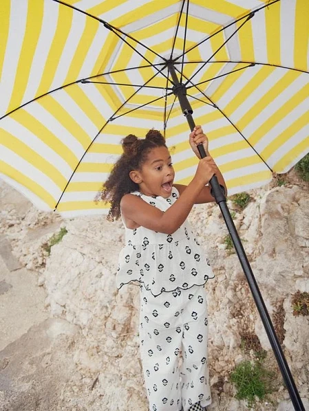 Παιδικό Παντελόνι για Κορίτσια Black Flowers