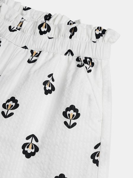 Παιδικό Παντελόνι για Κορίτσια Black Flowers
