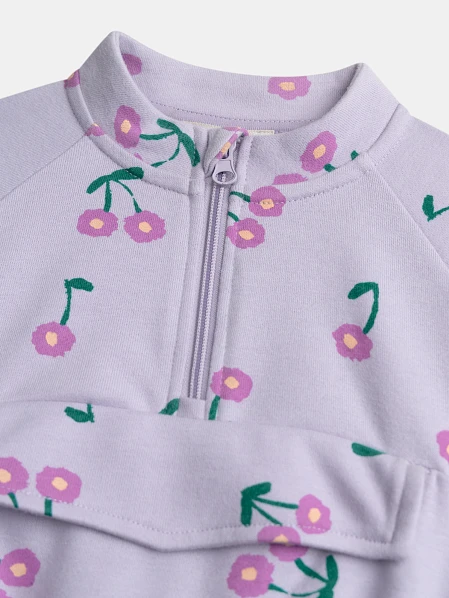 Παιδικό Φούτερ για Κορίτσια Lilac Flowers