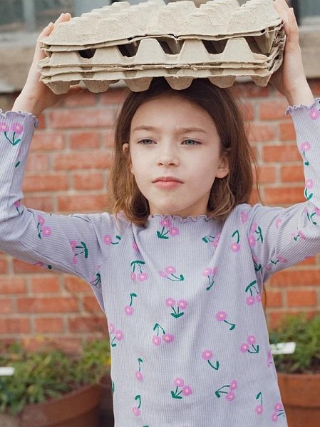 Παιδική Μπλούζα για Κορίτσια Lilac Flowers
