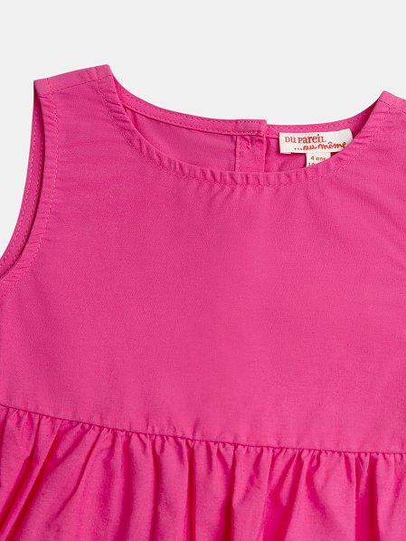 Ροζ μπλούζα με κέντημα Anglaise για κορίτσια