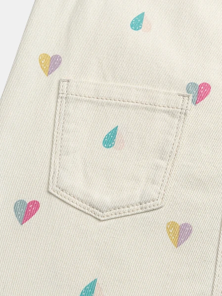 Παιδικό Φόρεμα για Κορίτσια White Dungaree