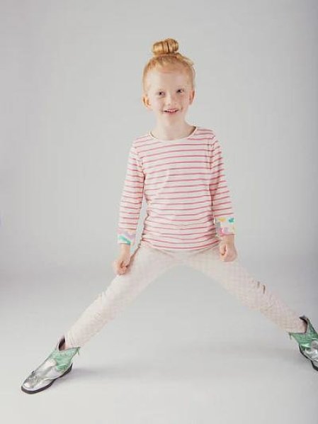 Παιδική Μπλούζα για Κορίτσια Stripped Abstract - 2 σε 1