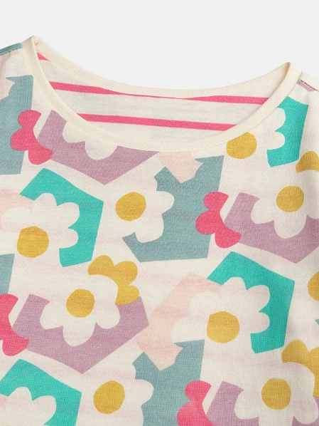 Παιδική Μπλούζα για Κορίτσια Stripped Abstract - 2 σε 1