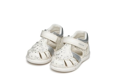 Βρεφικά Παπούτσια Geox Sandal Zapito Full για Κορίτσια Silver Bows (Μεγέθη 19-26)