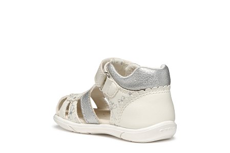 Βρεφικά Παπούτσια Geox Sandal Zapito Full για Κορίτσια Silver Bows (Μεγέθη 19-26)