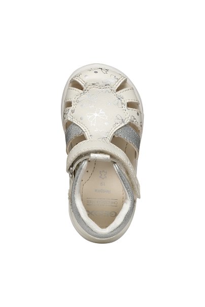 Βρεφικά Παπούτσια Geox Sandal Zapito Full για Κορίτσια Silver Bows (Μεγέθη 19-26)