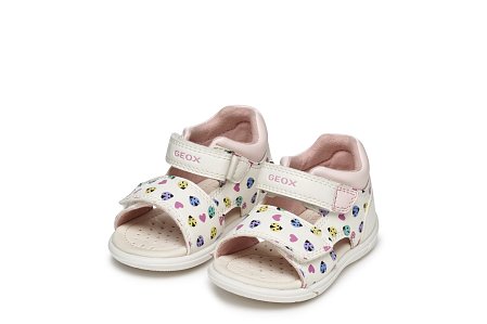 Βρεφικά Παπούτσια Geox Sandal Zapito για Κορίτσια White Ladybugs (Μεγέθη 20-26)