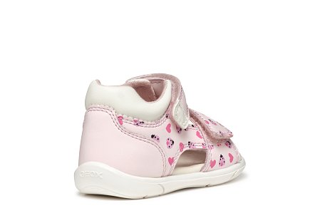 Βρεφικά Παπούτσια Geox Sandal Zapito για Κορίτσια Pink Ladybugs (Μεγέθη 20-26)