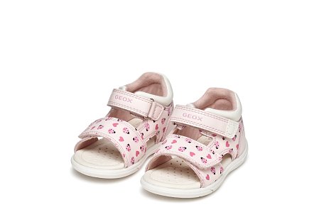Βρεφικά Παπούτσια Geox Sandal Zapito για Κορίτσια Pink Ladybugs (Μεγέθη 20-26)