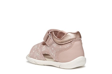 Βρεφικά Παπούτσια Geox Sandal Zapito Full για Κορίτσια Pink Bows (Μεγέθη 20-26)